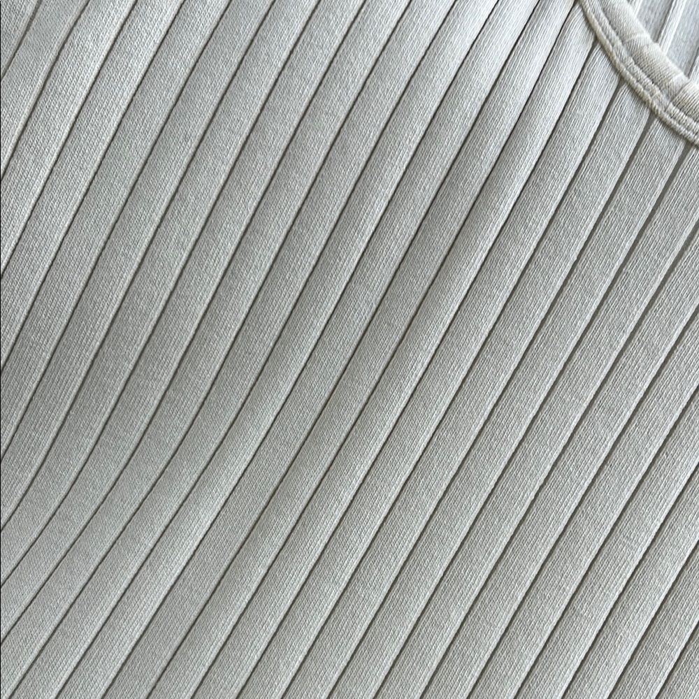 Vince Cream Ribbed Dress - Picture 6 of 6